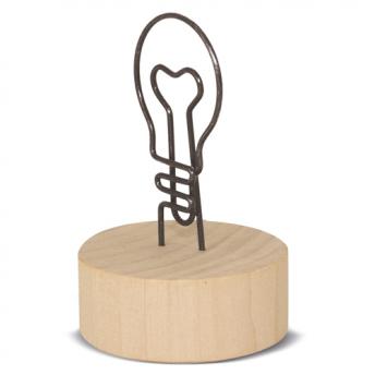 Клипса для заметок с деревянной подставкой "EUREKA" NTEU3-529824