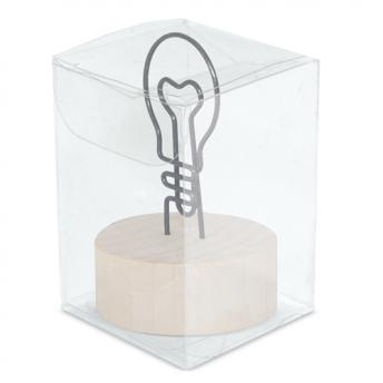 Клипса для заметок с деревянной подставкой "EUREKA" NTEU3-529824