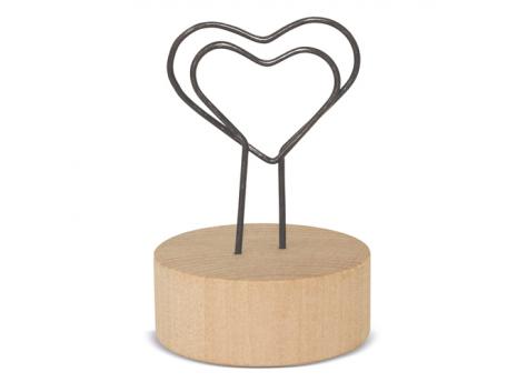 Зажим для заметок с деревянной подставкой "LOVE U" NTEU3-529825