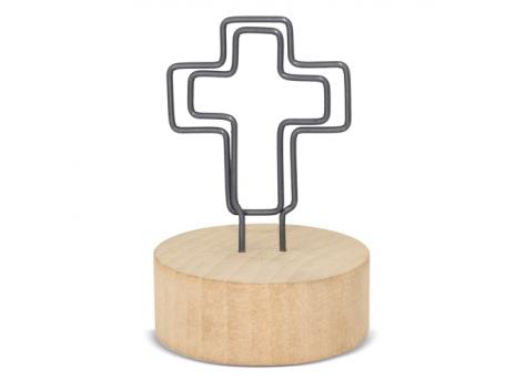 Зажим для заметок с деревянной подставкой "CRUCI" NTEU3-529827