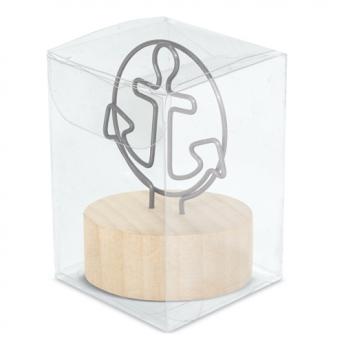 Зажим для заметок с деревянной подставкой "ÁNCORA" NTEU3-538182