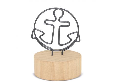 Зажим для заметок с деревянной подставкой "ÁNCORA" NTEU3-538182