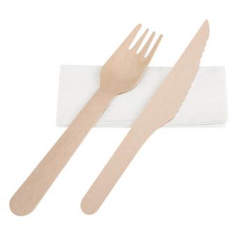 Набор деревянных столовых приборов, 3 шт. NTEU3-529865