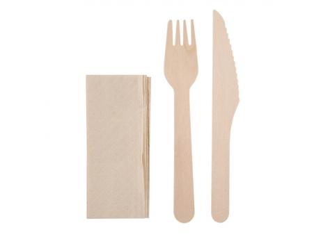 Набор деревянных столовых приборов, 3 шт. NTEU3-529865