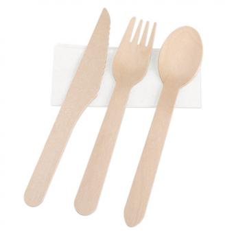 Набор деревянных столовых приборов, 4 шт. NTEU3-529866