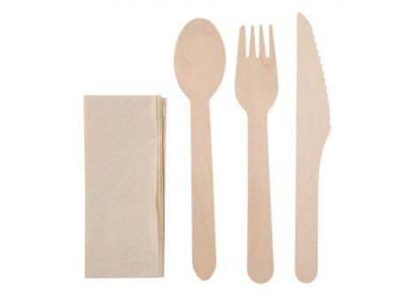 Набор деревянных столовых приборов, 4 шт. NTEU3-529866