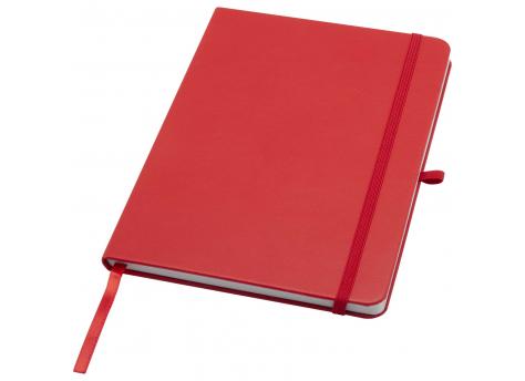 Блокнот формата A5 с твердой обложкой из тика и линованными страницами из переработанных материалов NTEU15-584764