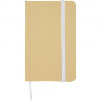 Блокнот с твердой обложкой из переработанного материала формата A6 с чистыми страницами NTEU15-584769