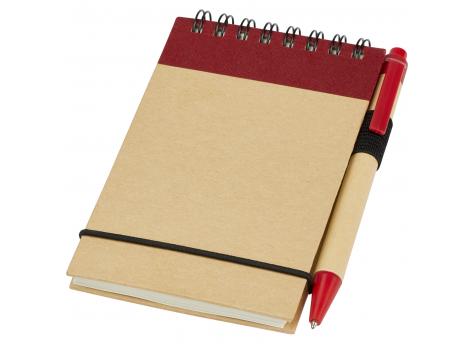 Блокнот Zuse A7 из переработанных материалов с ручкой NTEU15-328885