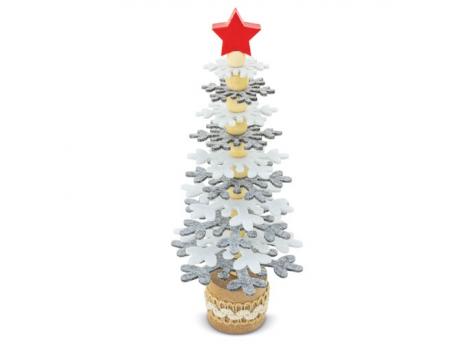 Елочка из переработанного пластика RPET и древесины  NTEU3-568732