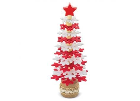 Елочка из переработанного пластика RPET и древесины  NTEU3-568733