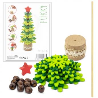 Елочка из переработанного пластика RPET и древесины  NTEU3-568734