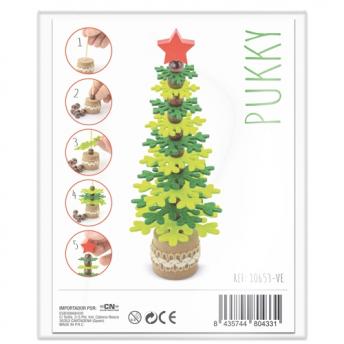 Елочка из переработанного пластика RPET и древесины  NTEU3-568734