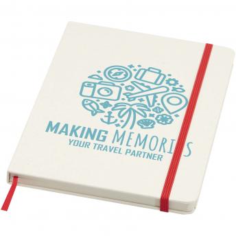 Блокнот с твердой обложкой Bass A5 из переработанных материалов с линованными страницами NTEU15-576602