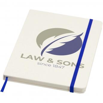 Блокнот с твердой обложкой Bass A5 из переработанных материалов с линованными страницами NTEU15-576603