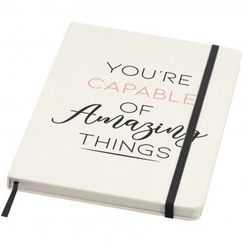 Блокнот с твердой обложкой Bass A5 из переработанных материалов с линованными страницами NTEU15-576604