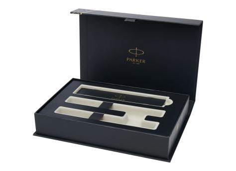 Набор шариковой и роллерной ручек Parker IM achromatic в подарочной коробке NTEU15-437665