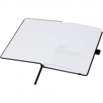 Блокнот в твердой обложке из пластика, полученного из океанов. NTEU15-499432