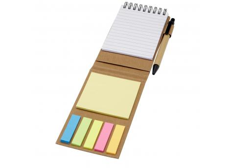 Блокнот со стикерами Flipper и шариковой ручкой (черные чернила) NTEU15-584757