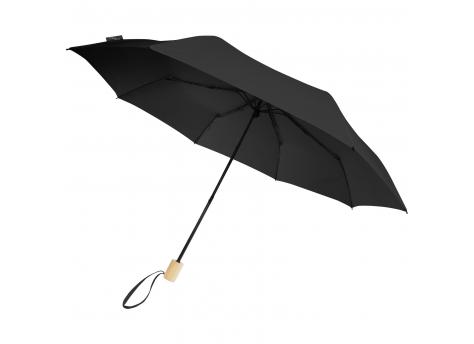 Зонт Birgit 21"" складной, ветроустойчивый, из переработанного ПЭТ NTEU15-333283