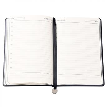 Ежедневник A5 недатированный Impero в мягком переплёте, черный