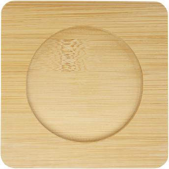 Стеклянная чашка Manti с двойными стенками, 250 мл, 2 шт., с бамбуковой подставкой NTEU15-328400