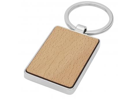 Прямоугольный брелок из бука Mauro NTEU15-338196