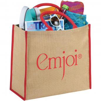 Джутовая сумка-тоут с цветными краями "Harry", 25 литров NTEU15-333405