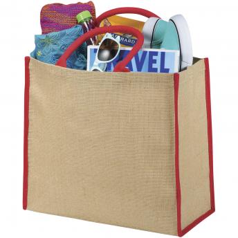 Джутовая сумка-тоут с цветными краями "Harry", 25 литров NTEU15-333405