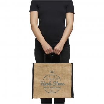 Джутовая сумка-тоут с цветными краями "Harry", 25 литров NTEU15-333405