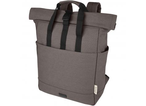 Рюкзак для ноутбука с верхним клапаном Joey 15” GRS из переработанного холста, 15 литров NTEU15-437873
