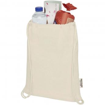 Сумка-мешок из переработанного хлопка GRS плотностью 140 г/м² Oregon NTEU15-559201