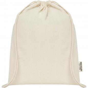 Сумка-мешок из переработанного хлопка GRS плотностью 140 г/м² Oregon NTEU15-559201