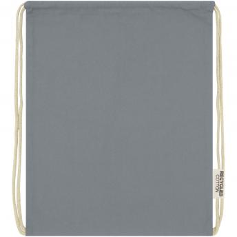 Сумка на шнурках из переработанного хлопка GRS плотностью 140 г/м² Oregon NTEU15-559204