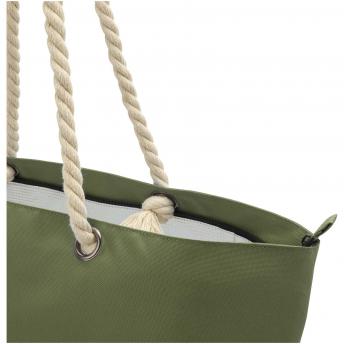 Пляжная сумка-холодильник Panama GRS из переработанных материалов с ручками из шнура NTEU15-584859