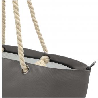 Пляжная сумка-холодильник Panama GRS из переработанных материалов с ручками из шнура NTEU15-584860