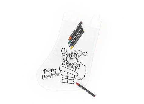 Рождественский чулок RENO, белый NTEU38-520817