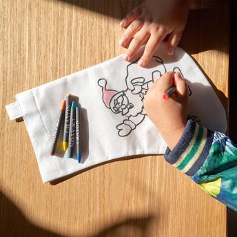 Рождественский чулок RENO, белый NTEU38-520817