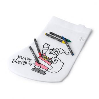 Рождественский чулок RENO, белый NTEU38-520817