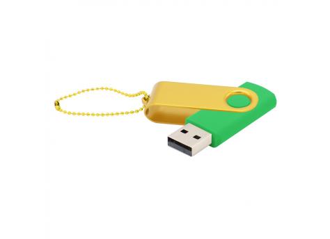 Флешка Designer To Go 2.0 USB 16Gb, зеленый/желтый