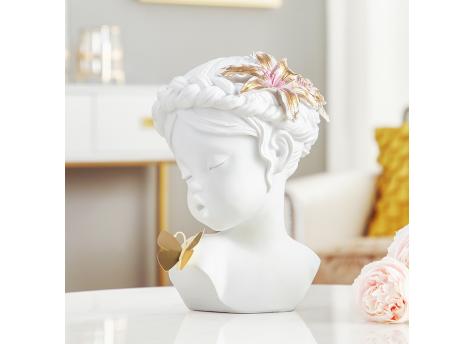 Статуэтка  "Бюст ребенка с бабочкой"