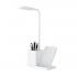 Настольная лампа с беспроводной зарядкой Stark, белая