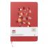 Блокнот из растительного сырья Tutti Frutti в твёрдом переплёте, вишнёвый