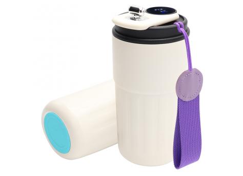 Термокружка Ashly To Go, белая/фиолетовая/бирюзовая