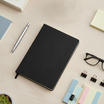 Ежедневник A5 недатированный Franco в мягком переплёте, черный