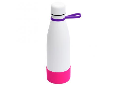 Термобутылка герметичная вакуумная Olivia To Go, белый/фиолетовый/розовый