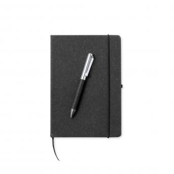 Набор из блокнота и шариковой ручки из переработанной кожи Nauthax NTEU10-312944
