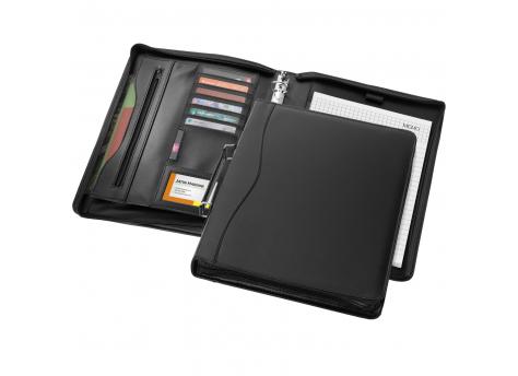 Папка формата A4 с молнией из эбенового дерева NTEU15-328436