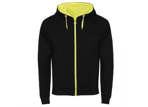 Толстовка FUJI мужская, ЧЕРНЫЙ/ФЛУОРЕСЦЕНТНЫЙ ЖЕЛТЫЙ XL