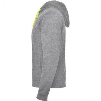 Толстовка FUJI мужская, СЕРЫЙ/ФЛУОРЕСЦЕНТНЫЙ ЖЕЛТЫЙ 2XL